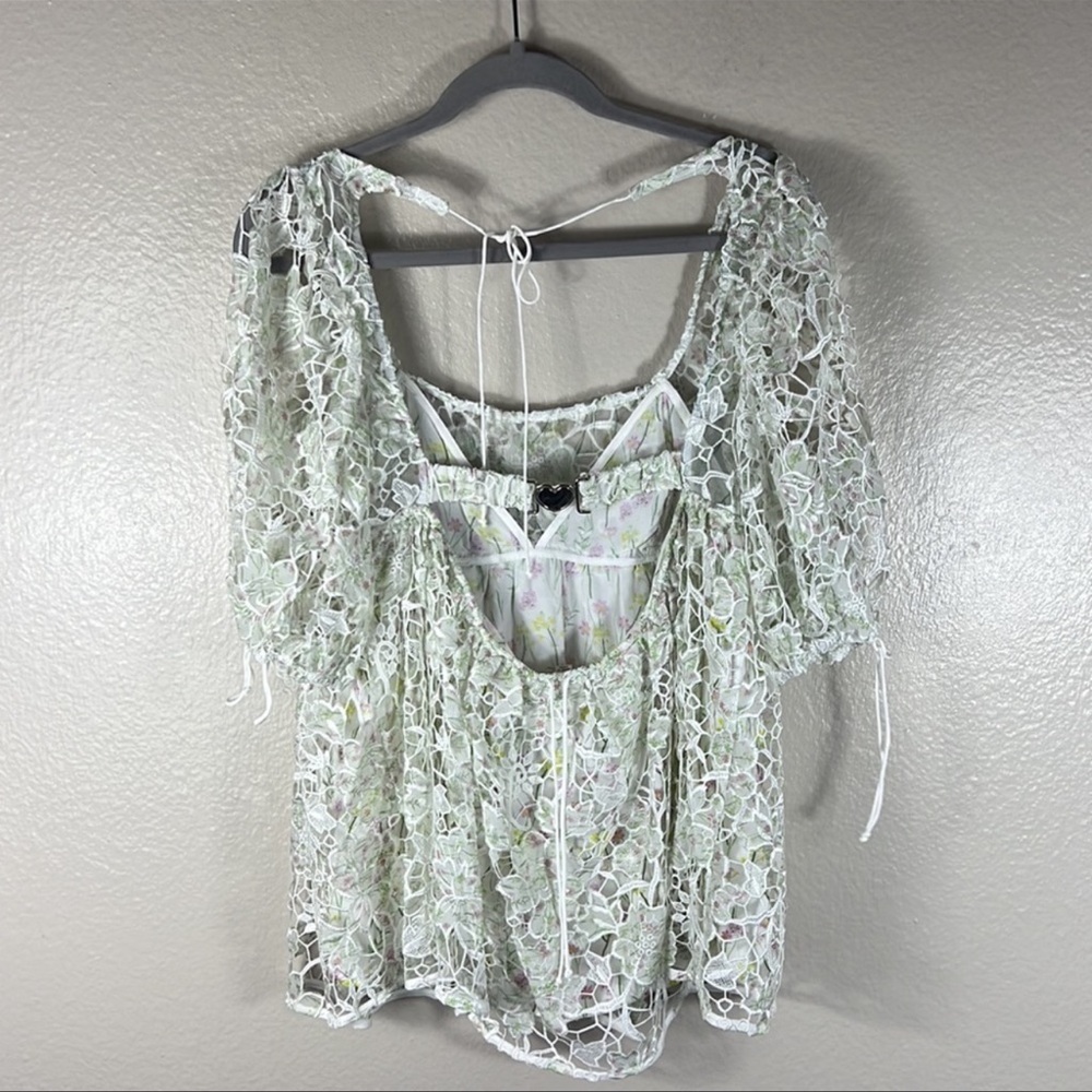 For Love and Lemons Sundae Babydoll Mini Dress - Picture 8 of 11